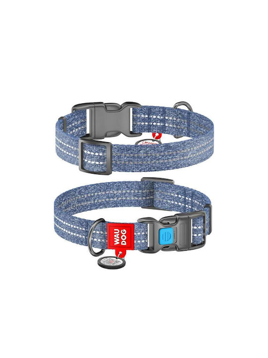 Waudog Κολάρο Σκύλου Smart Id Reflective Navy B...