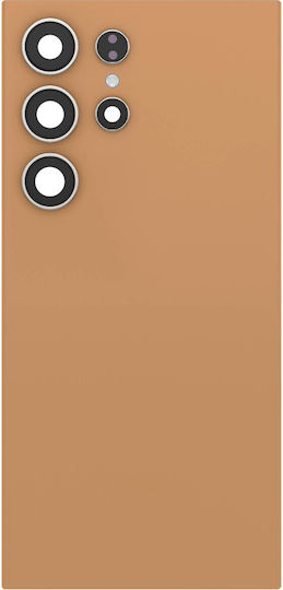 Clappio Replacement Battery Cover Galaxy S24 Ultra Integrated Adhesive Orange