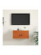 Wall Living Room Cabinet Made of Solid Wood Brown 60x30x30cm