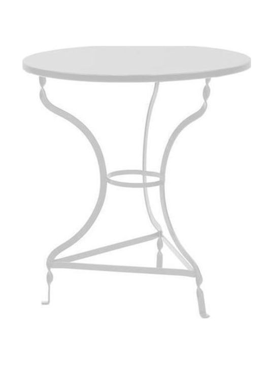 Tisch für kleine Außenbereiche Stabil White 60x...