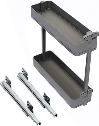Emuca Closet Expanding with Brakes Grey 8382135