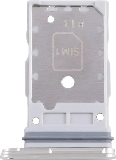 Clappio Sim-Kartenfach Galaxy S24 S24 Plus Dual Nano Sim Slot Silber