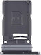 Clappio Kompatible SIM/SD-Kartenhalter Galaxy S25 Ultra Dual Nano Schwarz