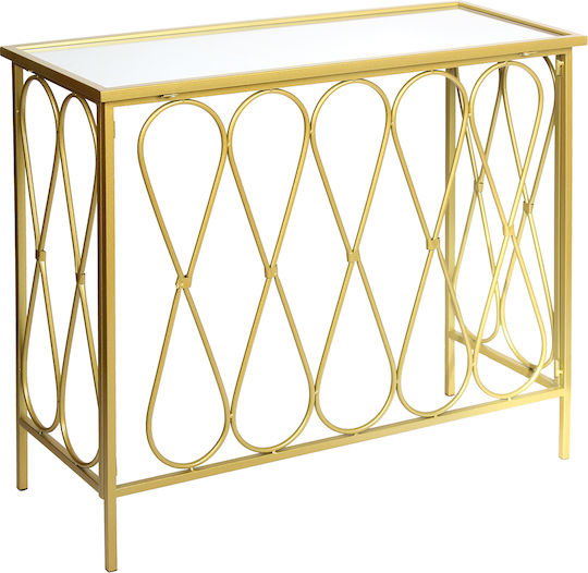 Konsolemit Spiegel Golden L80xB33xH70cm