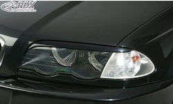 Φρυδάκια Φαναριών Rdx Μπροσινά Bmw E46 Limo Touring 2002 Μαύρα 2 Τμχ Rdsb012