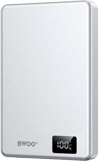 BWOO P76 Power Bank 10000mAh 20W με Θύρα USB-C Power Delivery Μαύρο