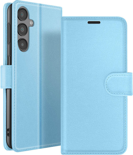 Zanaé Wallet Mobile Phone Case Galaxy A16 Stand Function Magnetic Tab Light Blue