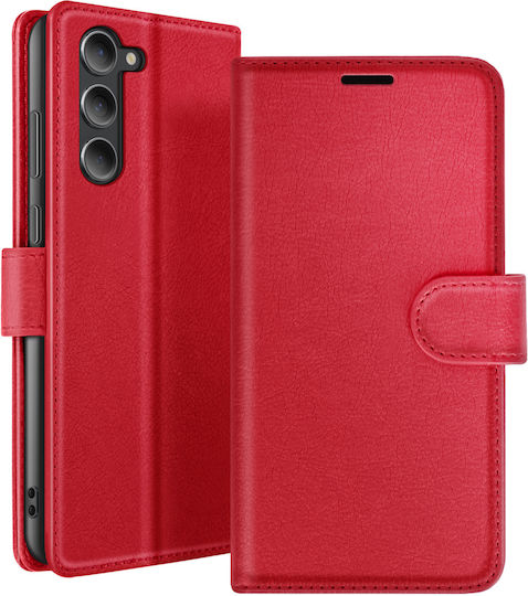 Zanaé Wallet Case Galaxy S23 Stand Function Magnetic Flap Red