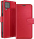 Zanaé Wallet Case Galaxy A12/m12 Stand Magnetic Tab Red