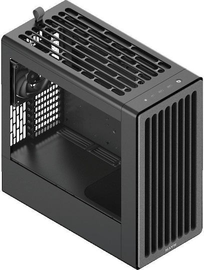 HAVN BF 360 Flow Gaming Midi-Turm Computergehäuse mit Seitenfenster Schwarz
