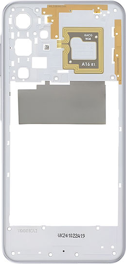 Clappio Replacement Mobile Phone Middle Frame Part Samsung Galaxy A16 Rigid Gray