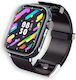 Moxom MX-WH12 Smartwatch mit Pulsmesser (Schwarz)