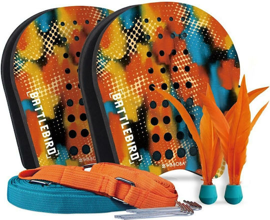 Waboba Battlebird Skill Game 2 Rachete De Mână 2 Mingii De Badminton 2 Bețe De Joc