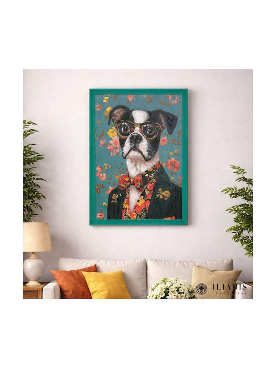 Iliadis Dog Painting on Canvas 78x108cm