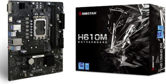 Biostar H610Mhd D5 Дънна платка Micro ATX с Intel 1700 Сокет