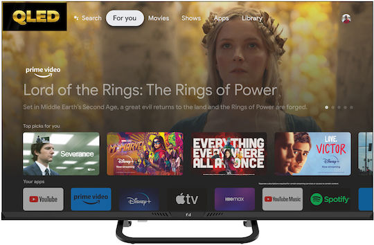 F&U Smart Television 55" 4K UHD QLED FLG55145QL HDR (2024)
