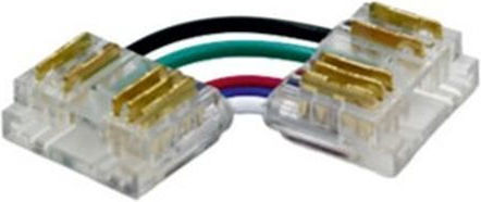 Adeleq Ъглово Мъртво Свързване За LED Лента 10 Бр Cob Rgb С Бял 12мм 30-88