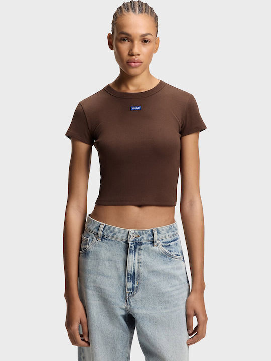 Hugo Bluza Damă Crop Tricou Maro