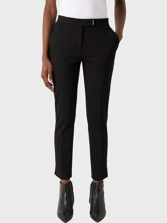 Damen Stoff Hose Black