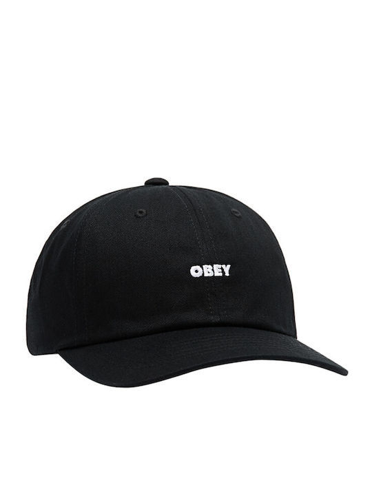Obey Cap Obey Bold Curve 6 Panel 100580429 Black