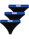 Βαμβακερά Γυναικεία Slip 3Pack Black