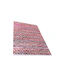 Gifiie Χειροποίητο Χαλί Ορθογώνιο από Γιούτα White Red 60x90cm
