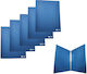 Office Point 5 Arc Ring Binders 4 Rings 25x31.5x2.2 Blue Matte