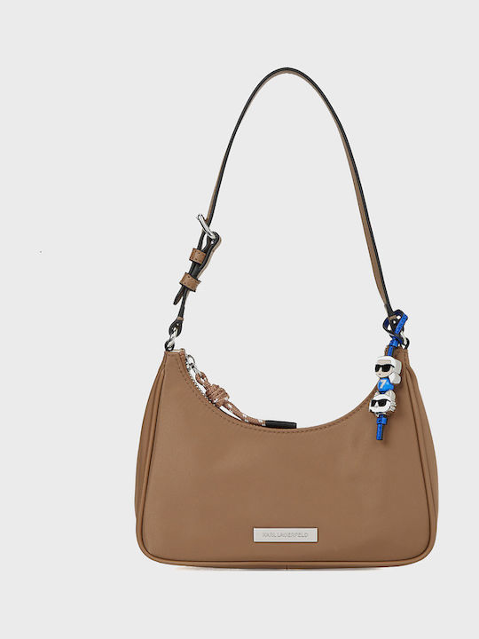 Karl Lagerfeld Ikon Damen Schultertasche Beige