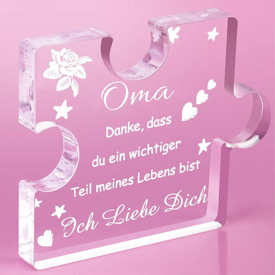 Engraved Acrylic Trophy A Nice Inscription Grandma Gift