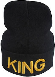 Beanie Γυναικείος Σκούφος Πλεκτός σε Μαύρο χρώμα