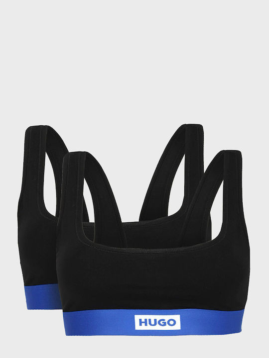 Hugo Zwei-Pack Logo Bralette Twin Blau Schwarz Sport-BHs Damen Schwarz 50557214-001 Hugo Zwei-Pack Logo Bralette Twin Blau Schwarz Sport-BHs Damen Schwarz 50557214-001