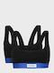Hugo Two-pack Logo Bralette Twin Blue Black Εσώρουχα Female Black 50557214-001
