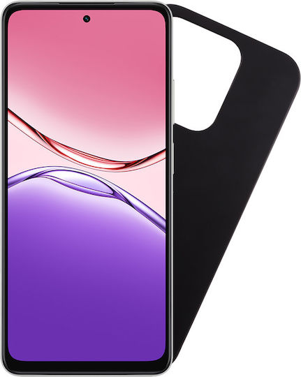 Volte-Tel Silicone Back Cover with Neck Strap Black for Oppo A5x