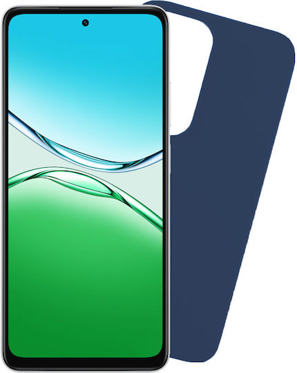 Volte-Tel Silikon Umschlag Rückseite mit Blauem Nackenriemen (Redmi A5)