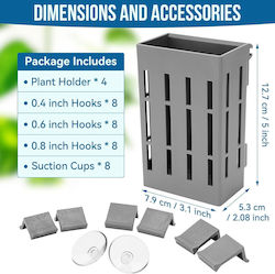 Borlech Set 4 Gray Aquarium Plant Supports Borlech Set 4 Gray Aquarium Plant Supports