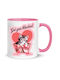 Sabrina Carpenter No15 Mug 330ml Ceramic White Pink Got You Blocked