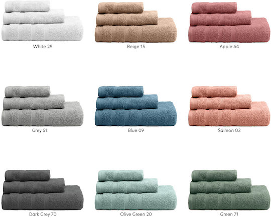 Adam Home Πετσέτα Προσώπου 50x90εκ. Apple Βάρους 600gr/m²