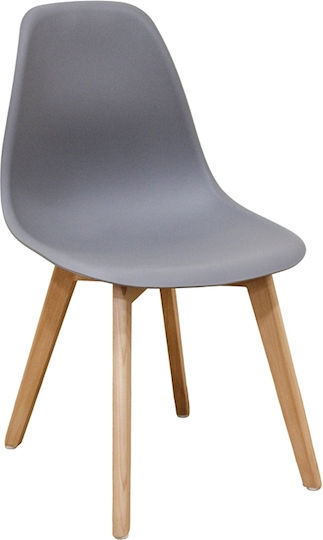 Loft Plus Столички Трапезария от полипропилен Сив 1бр 46x46x41бр