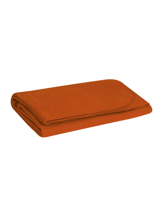 Valento Κουβέρτα Μονή 160x130εκ. Party Orange