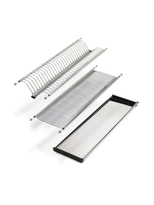 Emuca Cabinet Dish Rack in Silver Color