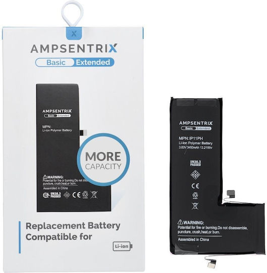 Ampsentrix Съвместима заместителна батерия за iPhone 11 Pro