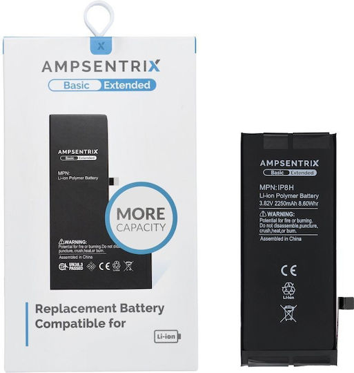 Ampsentrix Συμβατή Μπαταρία Αντικατάστασης για iPhone 8
