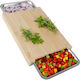 Ruhhy Schneidebrett für Brot Bambus Beige 40x28.5cm 2Stück