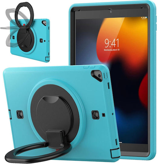 Case Ipad 9 8 7 10.2" Stand Shoulder Strap Turquoise