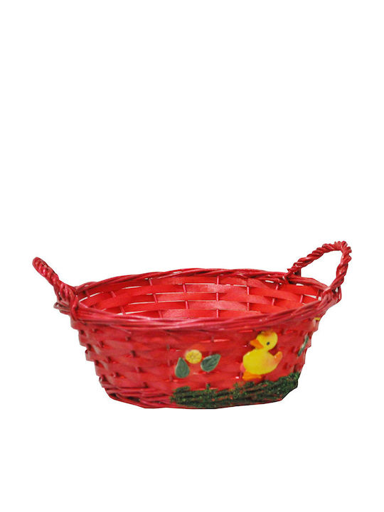Ra-Ba Декоративна кошница Слама Red 29x24.5x13бр