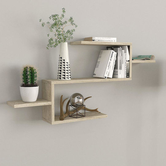 Raft Perete Twist 101x15x49cm Ecru Raft Perete Twist 101x15x49cm Ecru