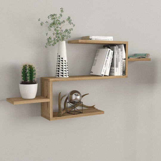 Wall Shelf Twist Brown 101x15x49cm