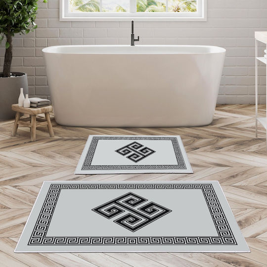 UnicUtil Σετ Πατάκια Μπάνιου 299ANR1649 Multicolor 2τμχ