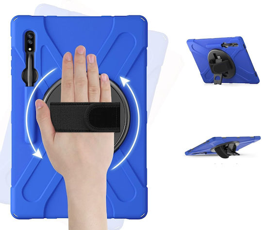 Samsung Galaxy Tab S8 Stand Schultergurt Blau