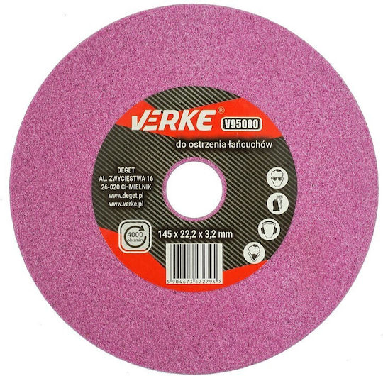 Диск За Заточване На Верига Verke V95000 145x22.2x3.2 мм